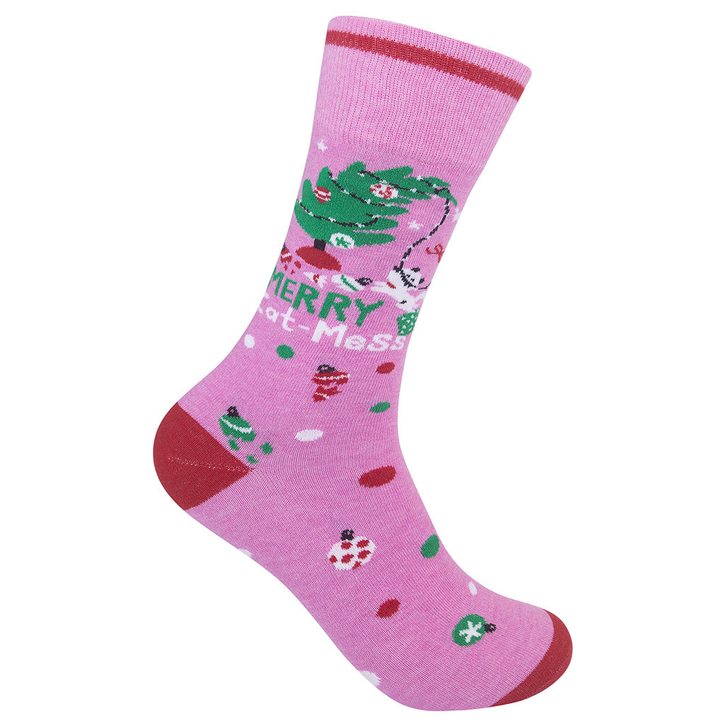 Merry Cat-mess Socks