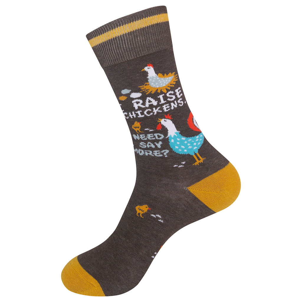I Raise Chickens, Need I Say More Socks