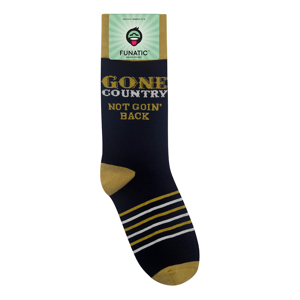 Gone Country - Not Goin' Back Socks