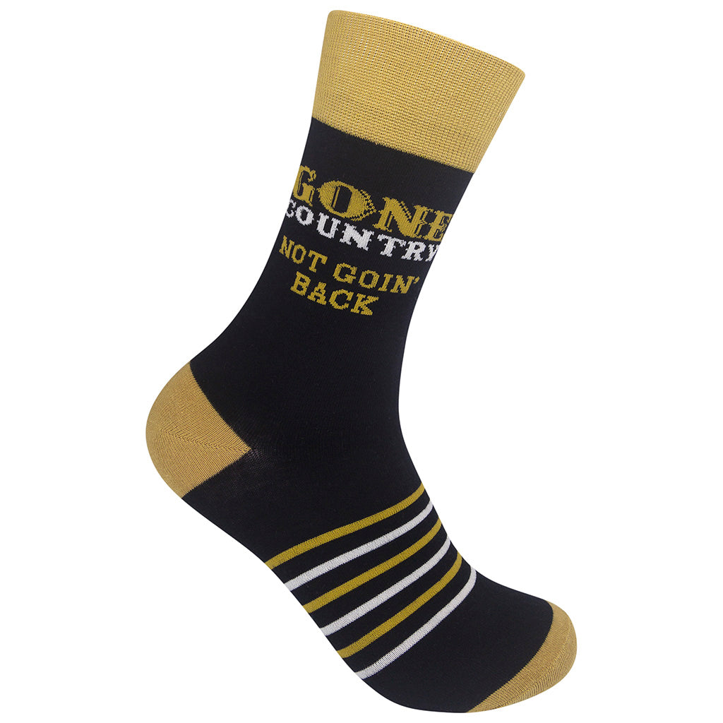 Gone Country - Not Goin' Back Socks