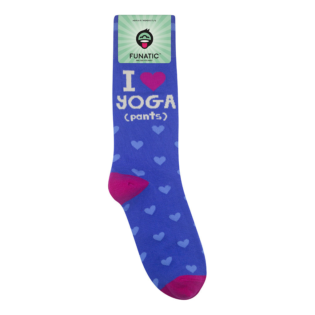 I Love Yoga (pants) Socks