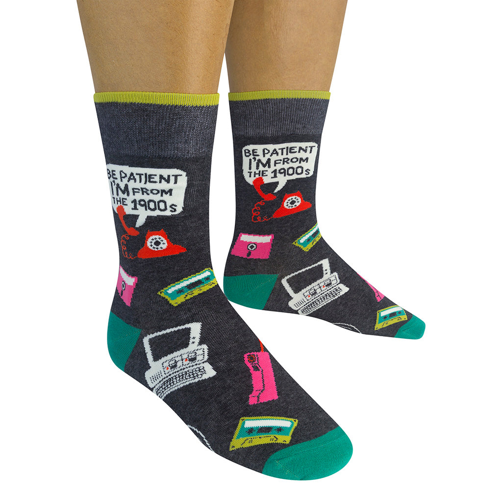 Be Patient I'm From The 1900s Socks