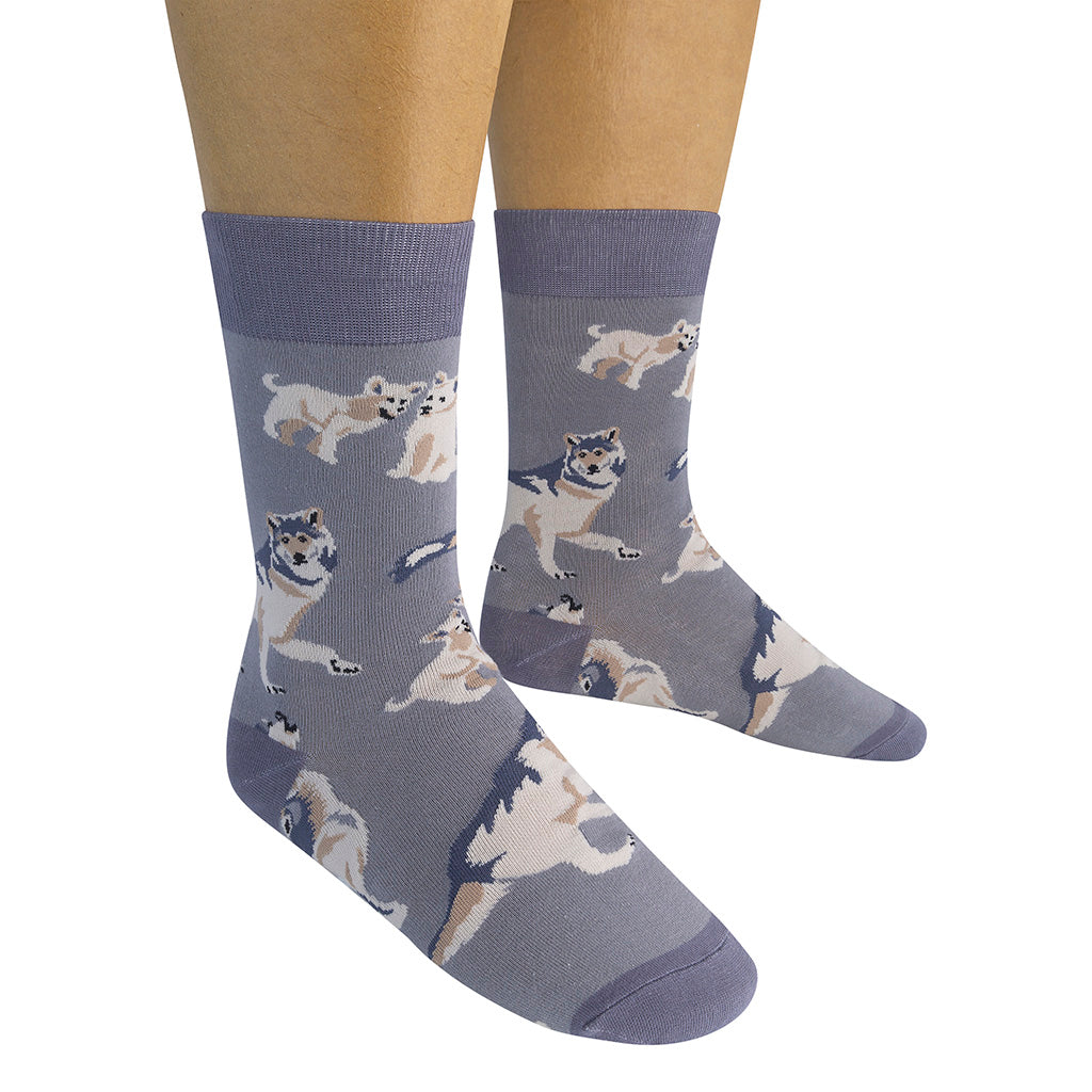 Gray Wolf Socks