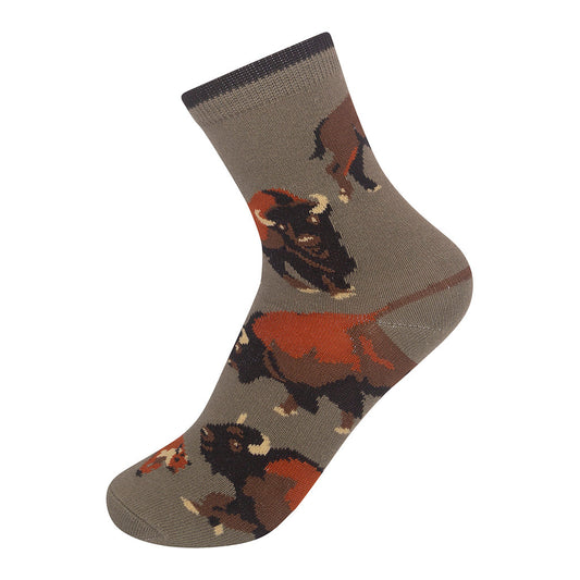 Bison/American Buffalo Kids 7-10yrs Socks