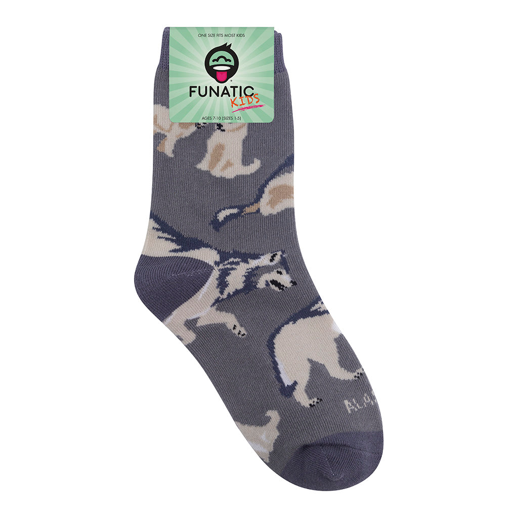 Gray Wolf Kids 7-10yrs Socks