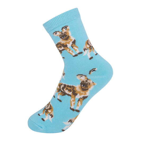 African Wild Dogs Kids 7-10yrs Socks