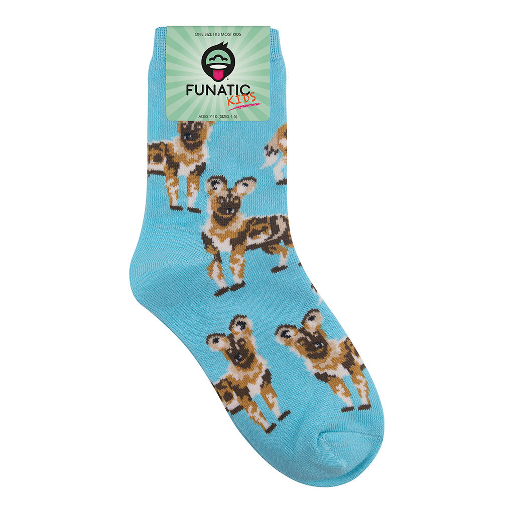African Wild Dogs Kids 7-10yrs Socks