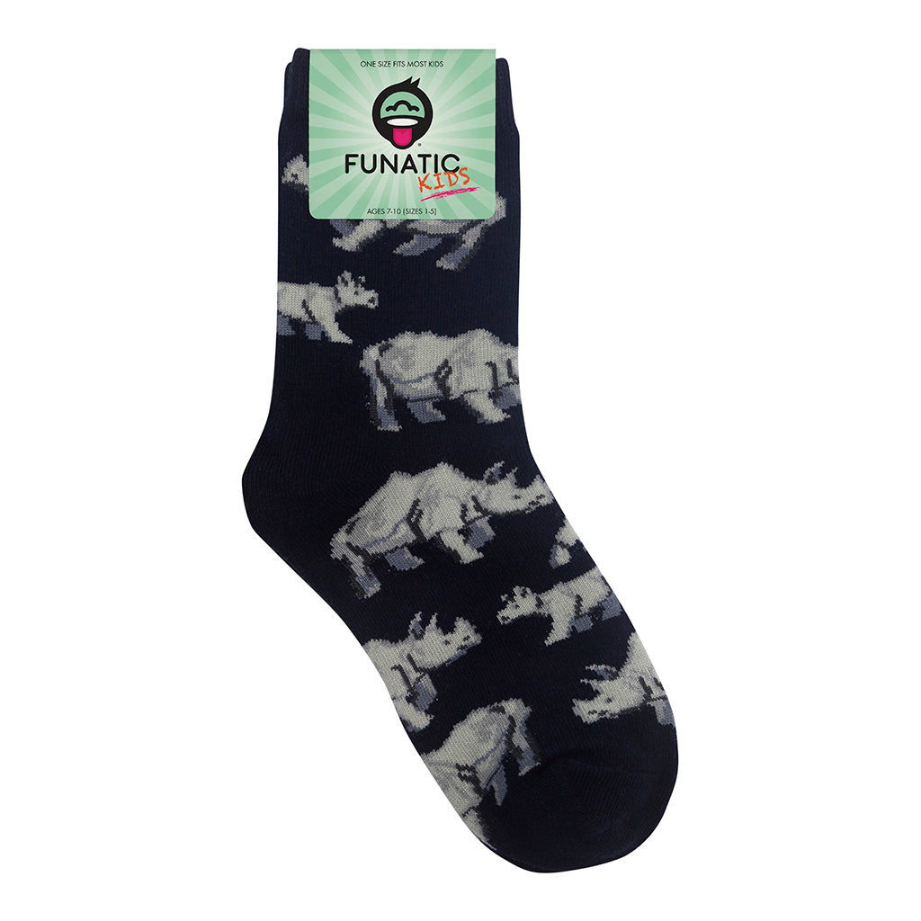 Greater One-Horned Rhino Kids 7-10yrs Socks