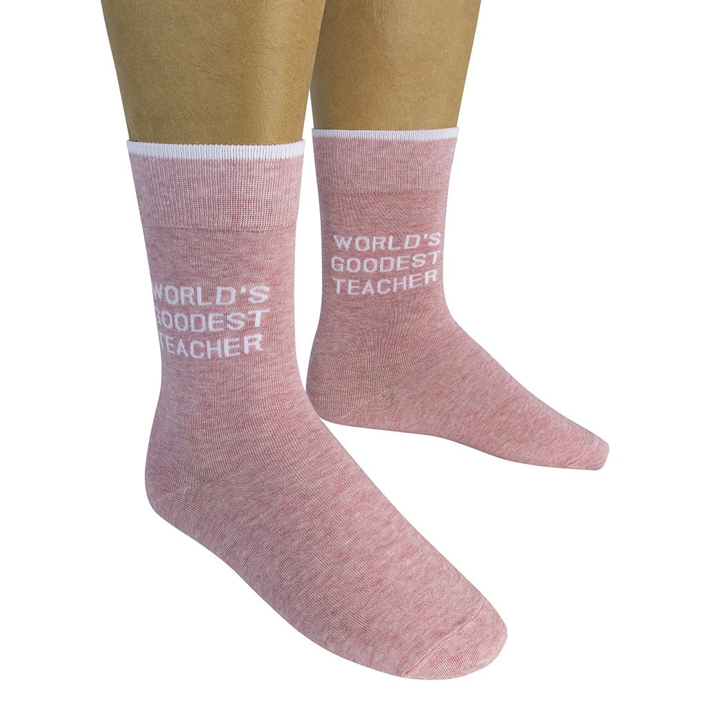 World's Goodest Teacher Socks