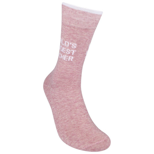 World's Goodest Teacher Socks