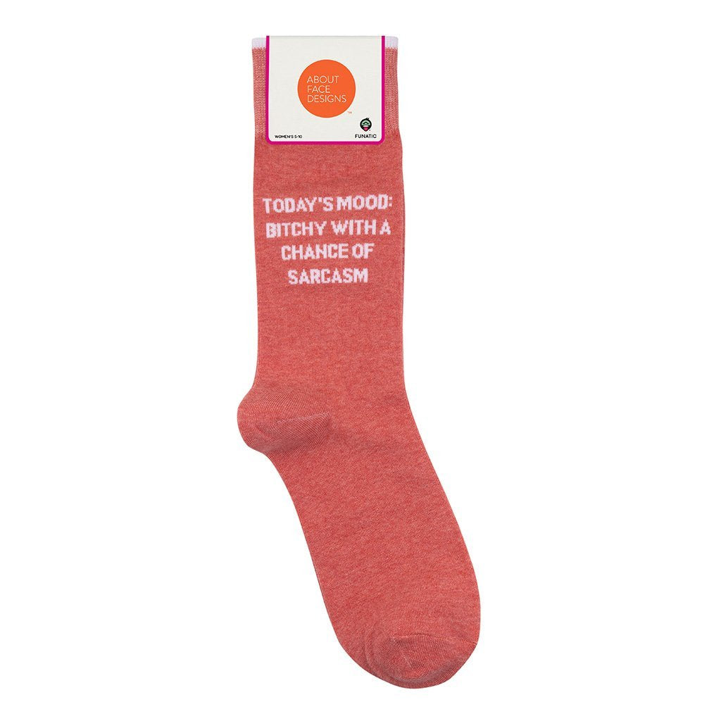 Today's Mood: Bitchy With A Chance Of Sarcasm Socks