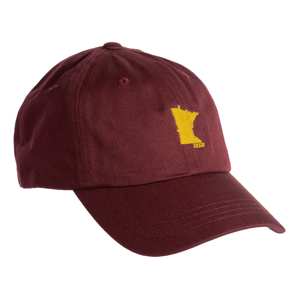 Minnesota 1858 Hat- Maroon & Gold