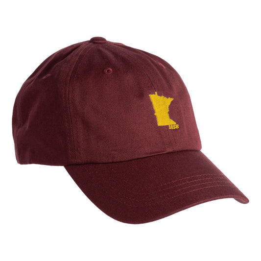 Minnesota 1858 Hat- Maroon & Gold