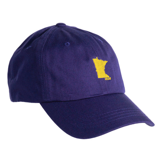 Minnesota 1858 Hat- Purple & Gold