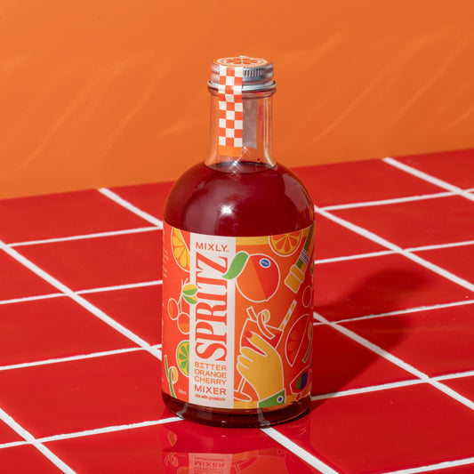 Bitter Orange Cherry Spritz | Non Alcoholic Cocktail & Mocktail Mixer