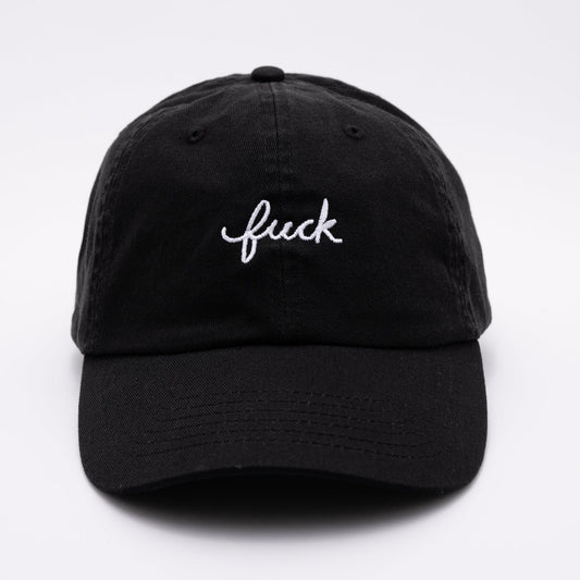 Fuck Script Baseball Hat