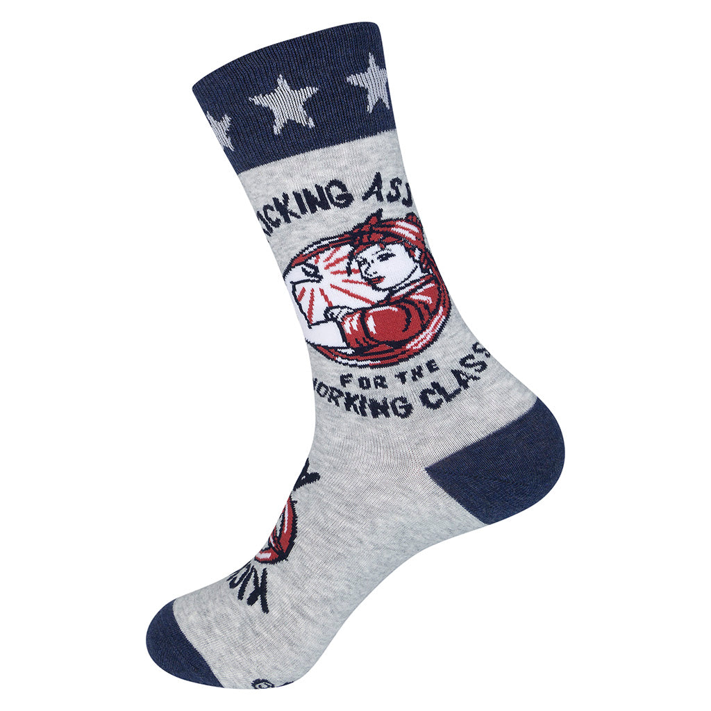 Adam Turman "Kicking Ass for the Working Class" Socks