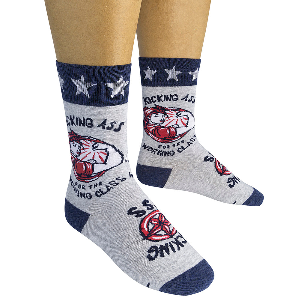 Adam Turman "Kicking Ass for the Working Class" Socks