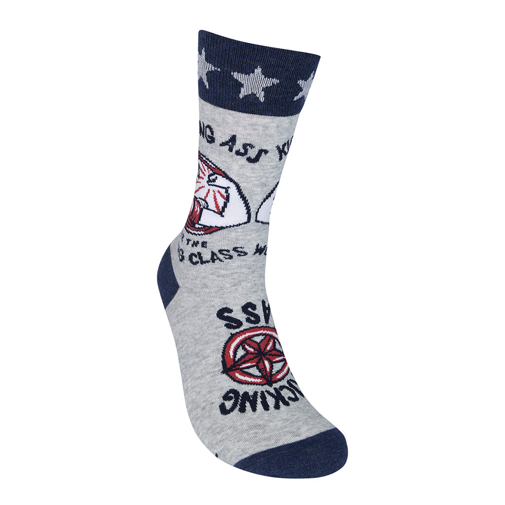 Adam Turman "Kicking Ass for the Working Class" Socks