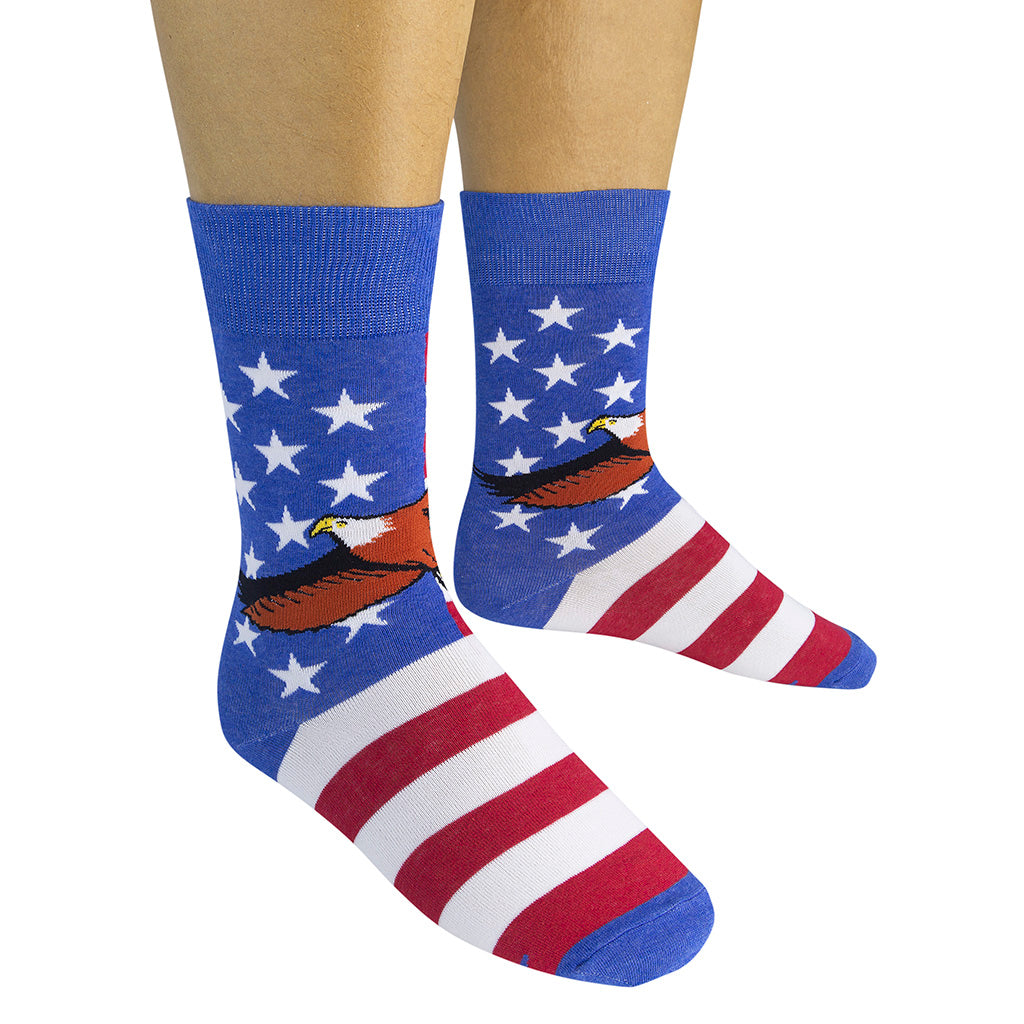 Adam Turman "Fly High Old Glory" American USA Flag Socks