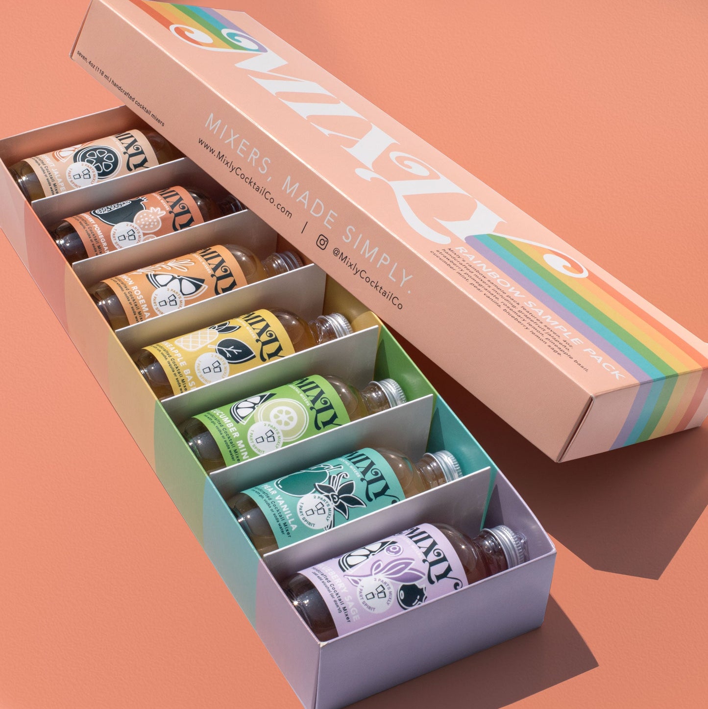 Rainbow Mixer Set and Cocktail Gift Kit