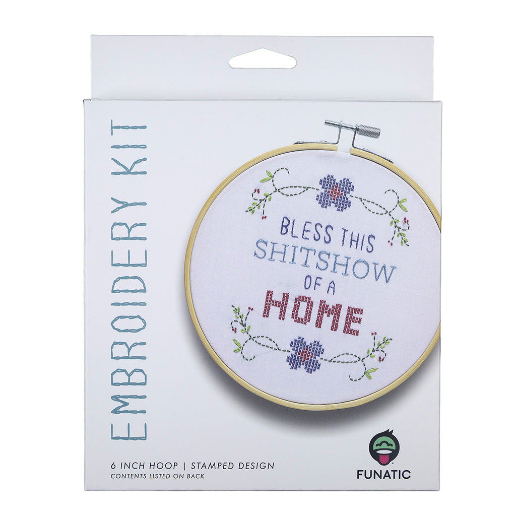 Bless This Shitshow Embroidery Kit