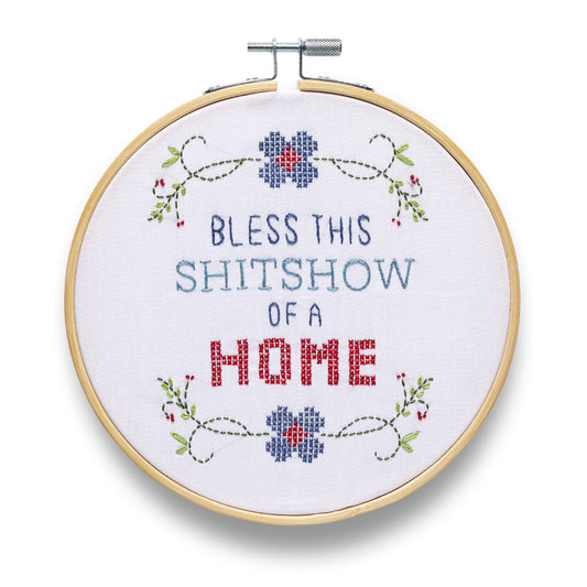 Bless This Shitshow Embroidery Kit