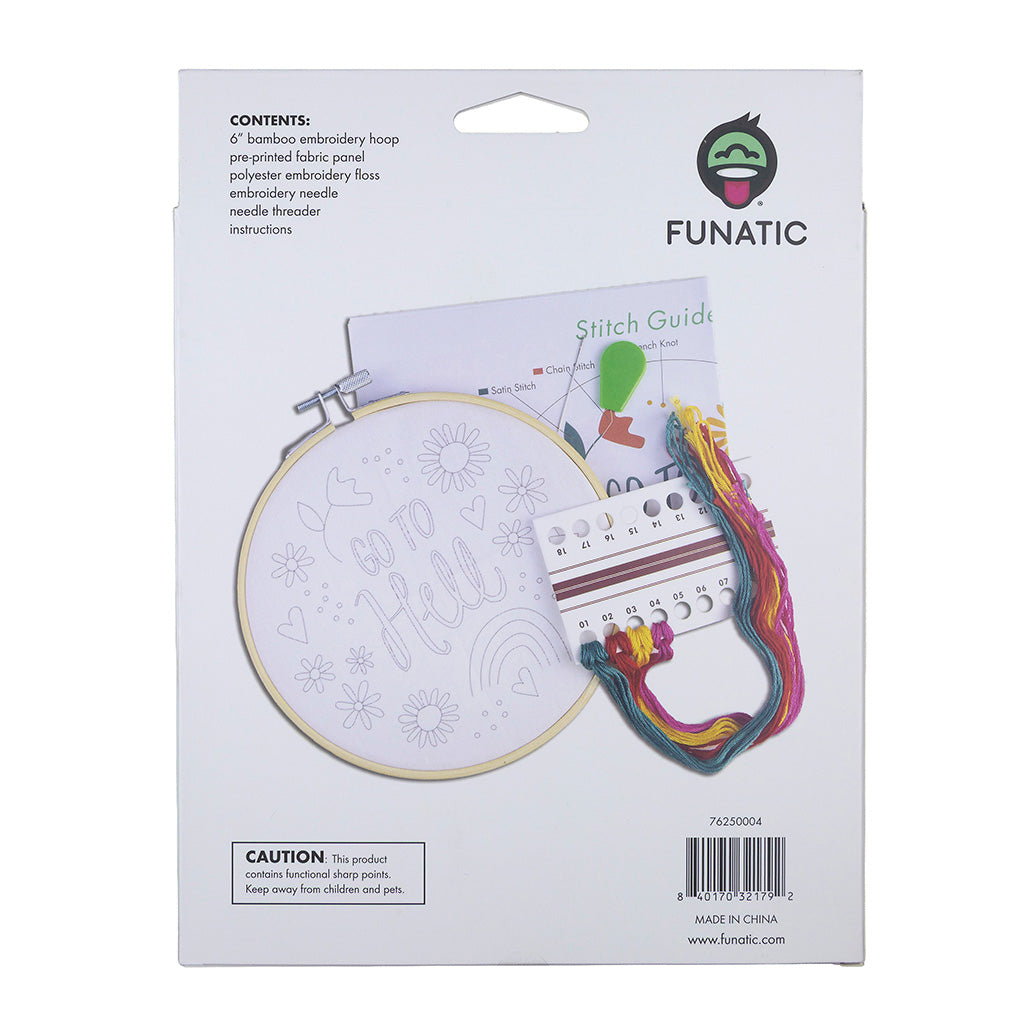 Go To Hell Embroidery Kit