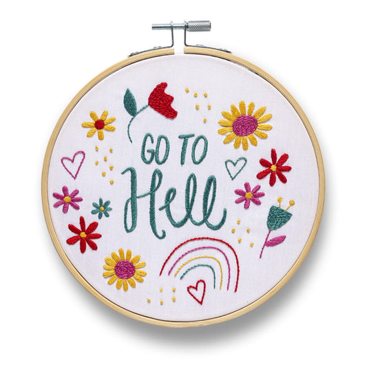 Go To Hell Embroidery Kit
