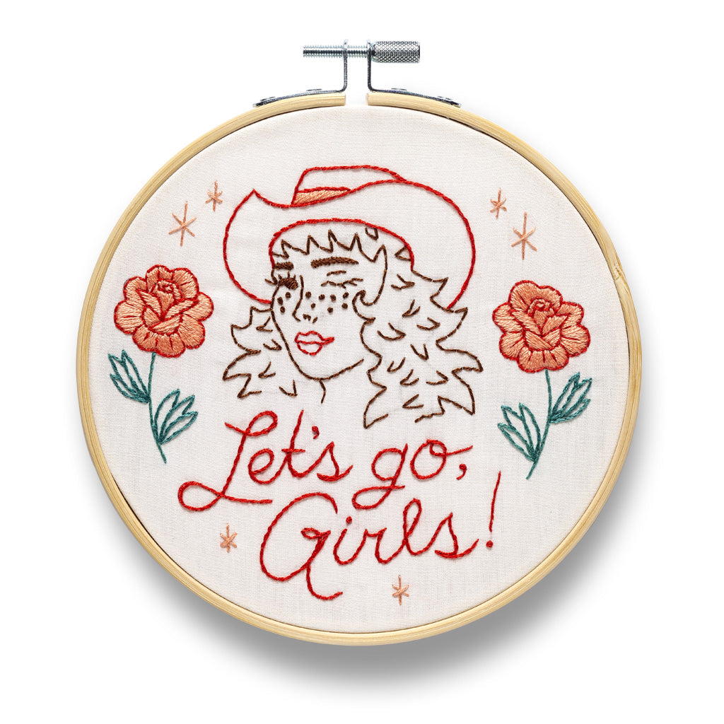 Let's Go Girls Embroidery Kit