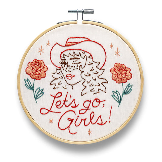 Let's Go Girls Embroidery Kit