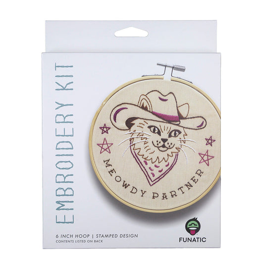 Meowdy Partner Cat Embroidery Kit