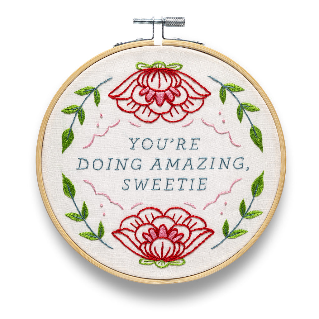 You're Doing Amazing Sweetie Embroidery Kit