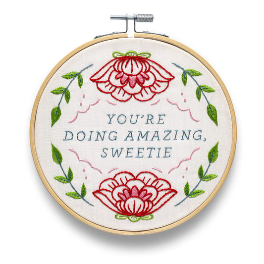 You're Doing Amazing Sweetie Embroidery Kit