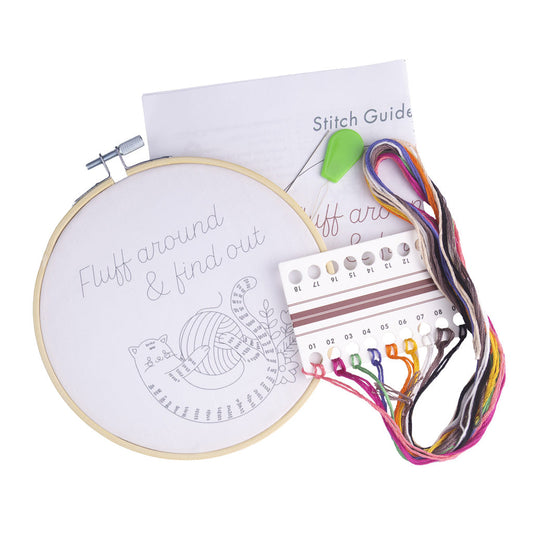 Fluff Around And Find Out Embroidery Kit