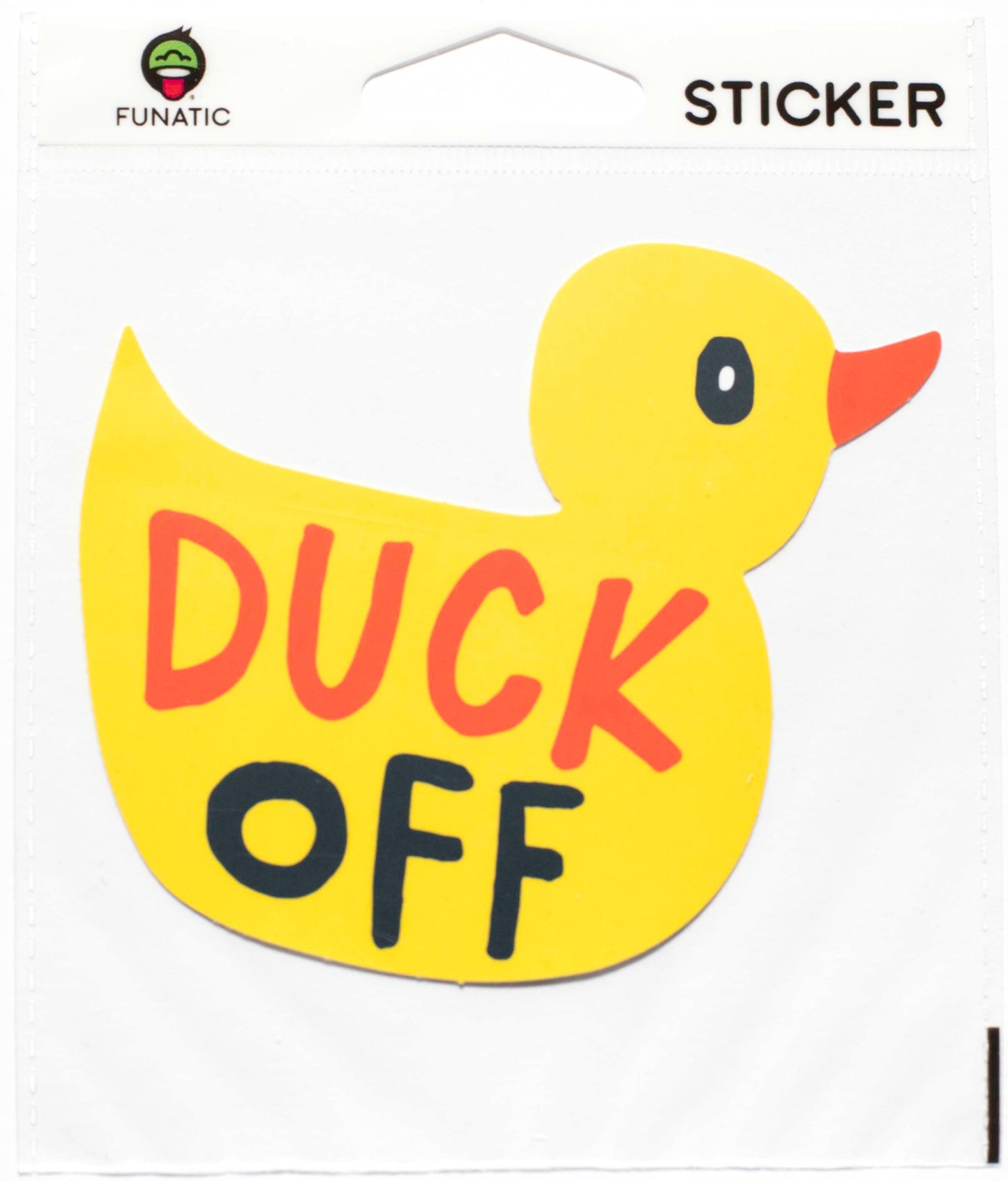 Duck Off Sticker