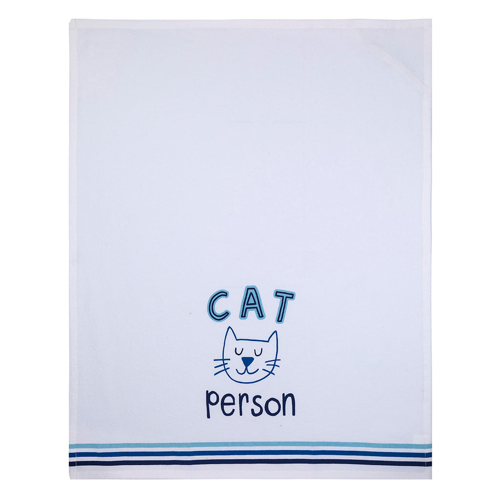 Cat Person Tea Towel