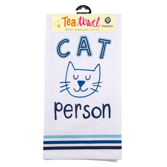Cat Person Tea Towel