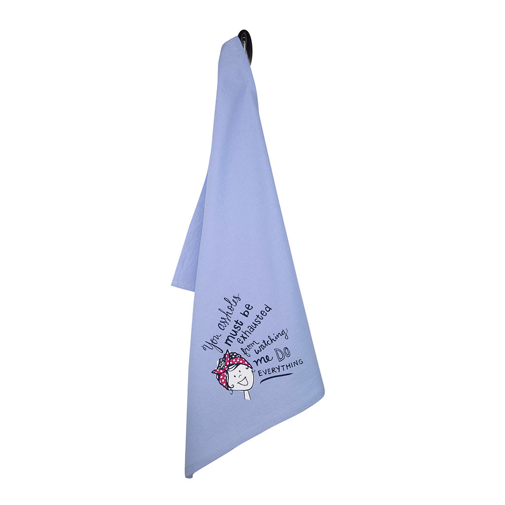 You Assholes Tea Towel