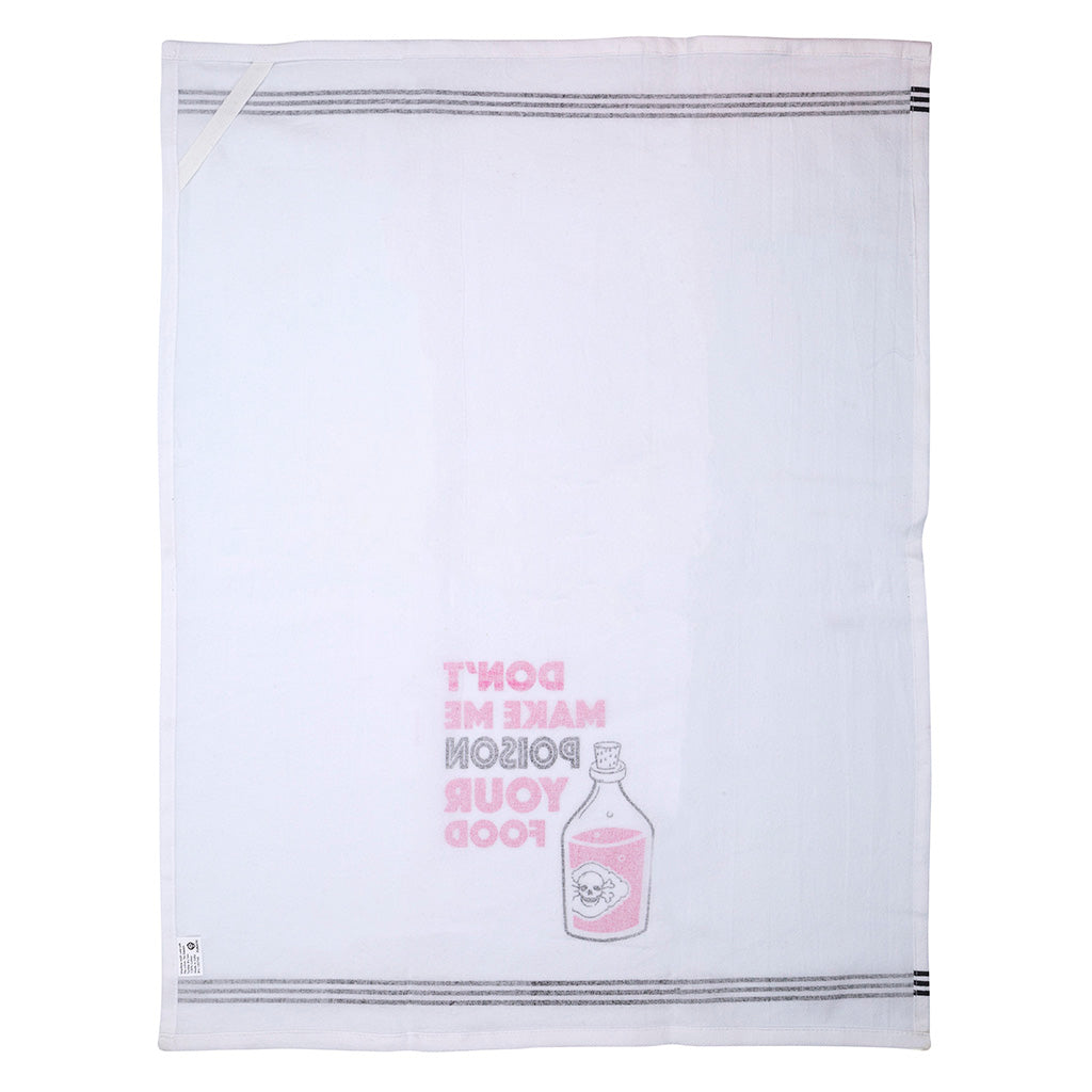 Don't Make Me Poison Your Food Tea Towel