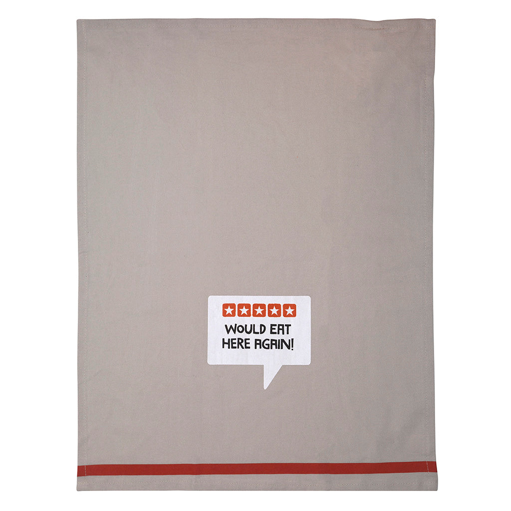 5-Stars "Would Eat Here Again" Tea Towel