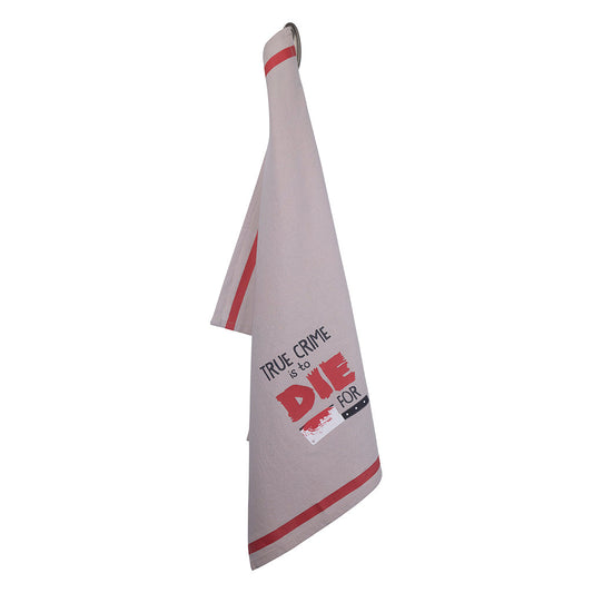 True Crime Is To Die For Tea Towel