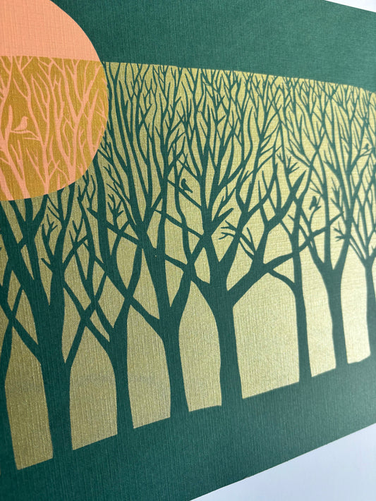A Listening Forest | 11x17 Silk Screen Print