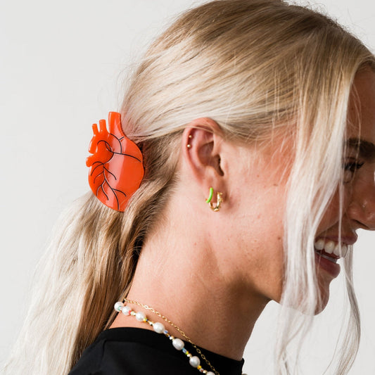 Anatomical Heart Hair Claw