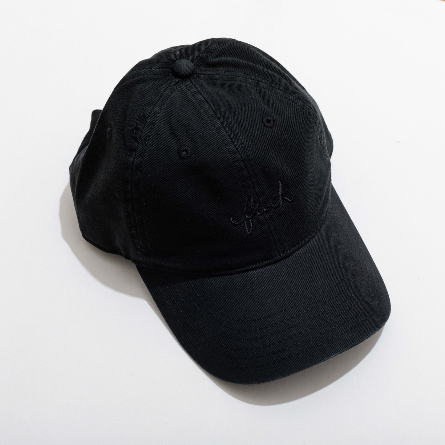 Fuck Script Baseball Hat