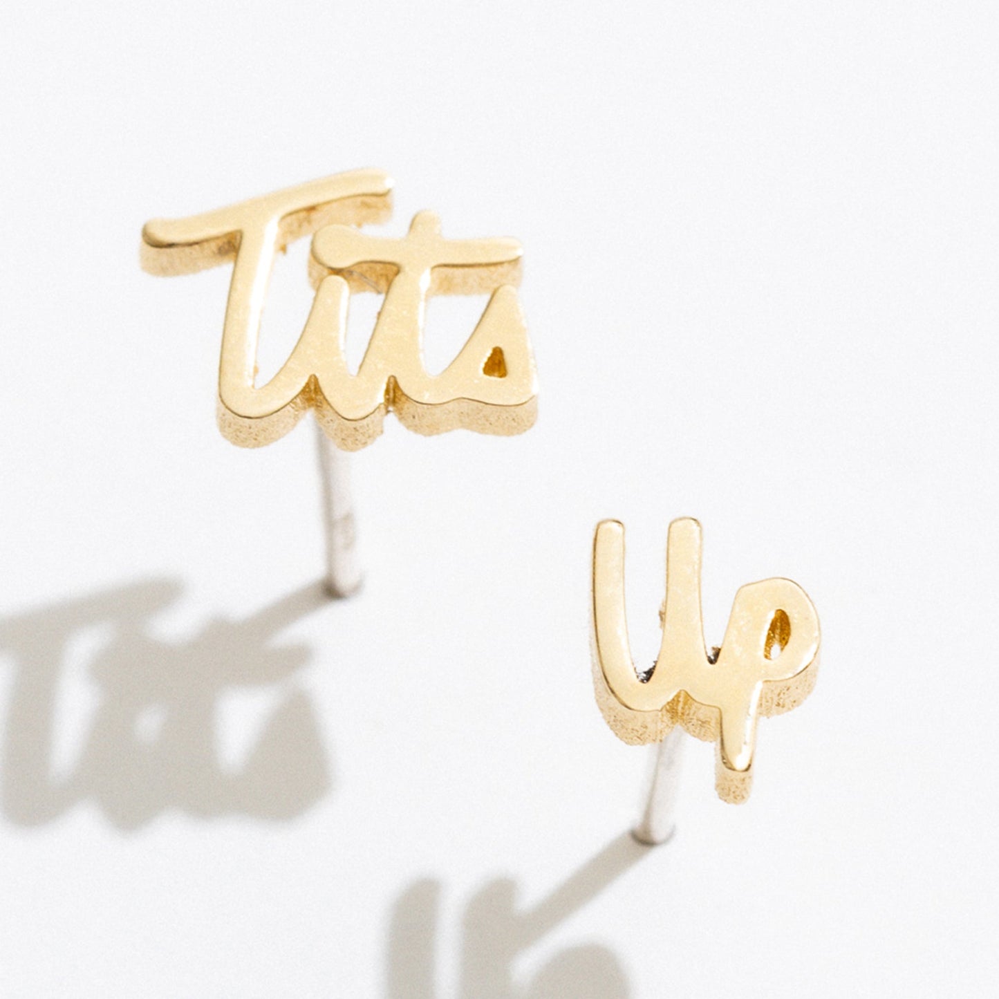 Tits Up Script Studs