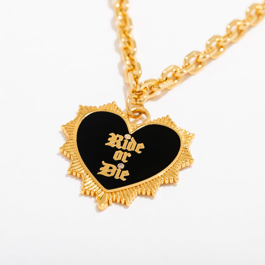 Ride or Die Pendant Necklace