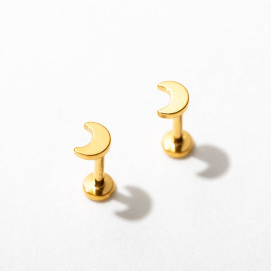 Moon Flat Back Studs