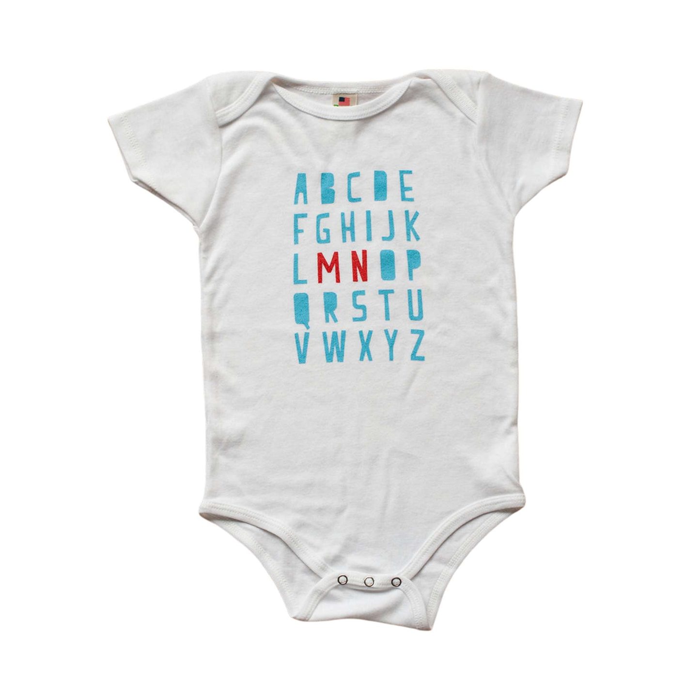 Minnesota Alphabet Baby Bodysuit