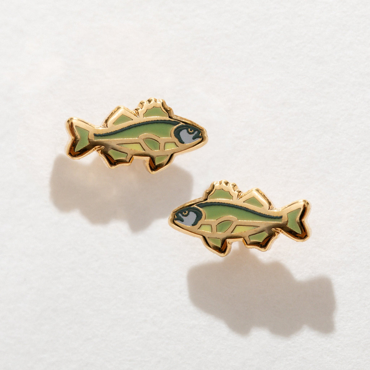 Bass Fish Studs